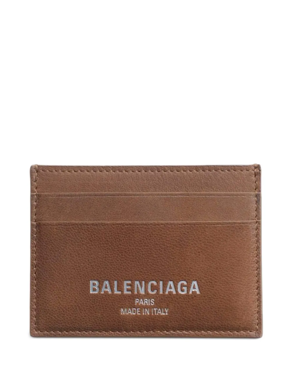 Balenciaga Credit Card Holder In Caramel In Brown