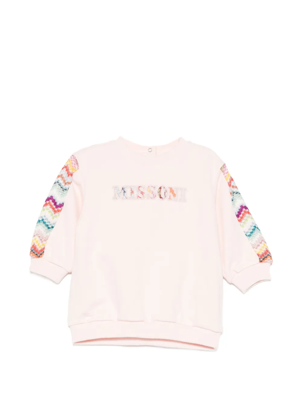 Missoni Kids logo-embroidered sweatshirt - Rosa