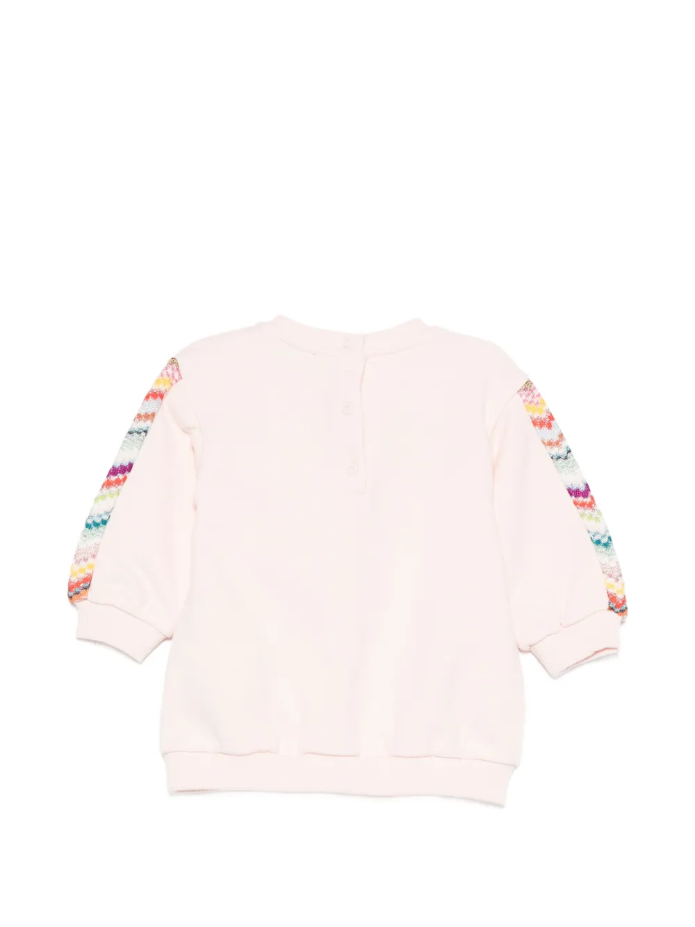 Missoni Kids Sweater met geborduurd logo Roze