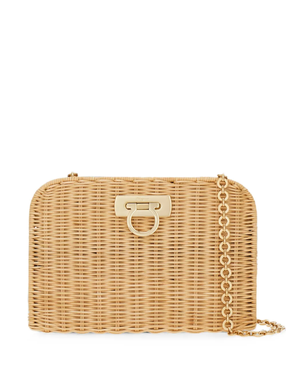 Ferragamo Diana Clutch (S) - Nude