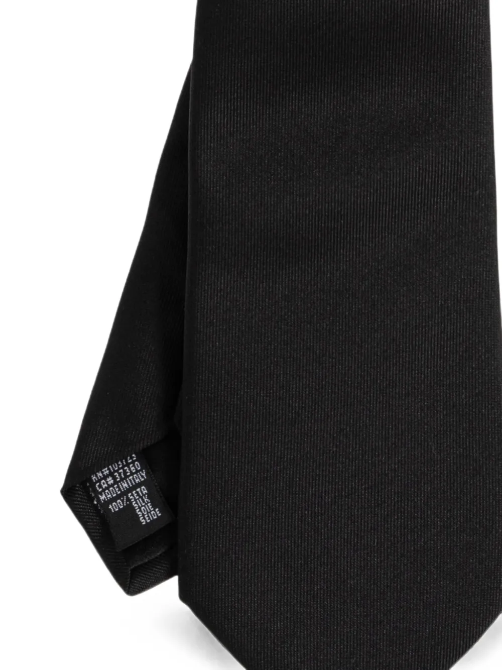 Giorgio Armani Zijden stropdas Zwart