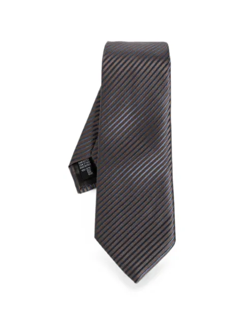 Giorgio Armani diagonal-stripe silk tie