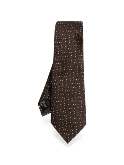 Giorgio Armani patterned pointed tie
