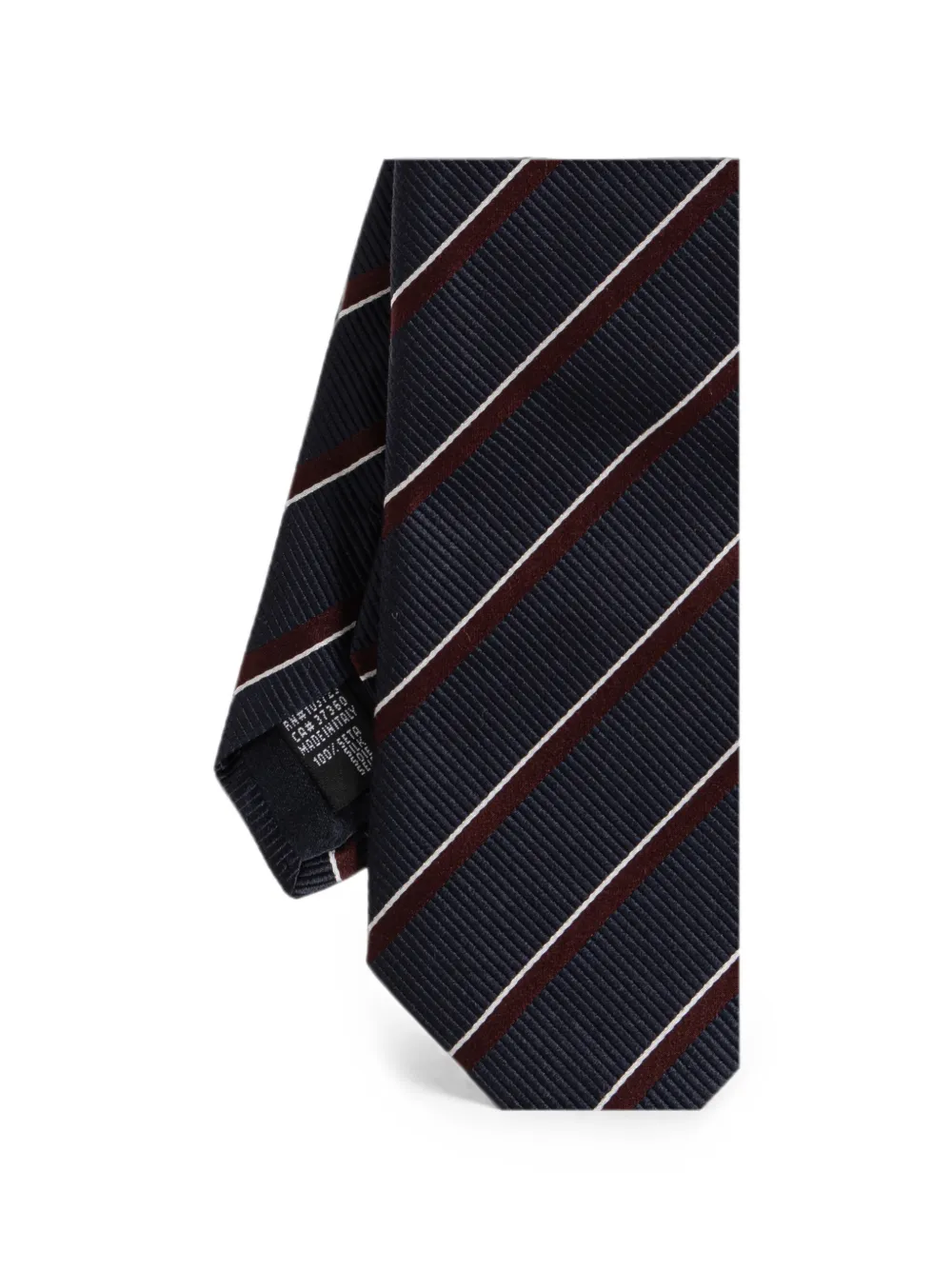 Giorgio Armani Gestreepte stropdas Blauw