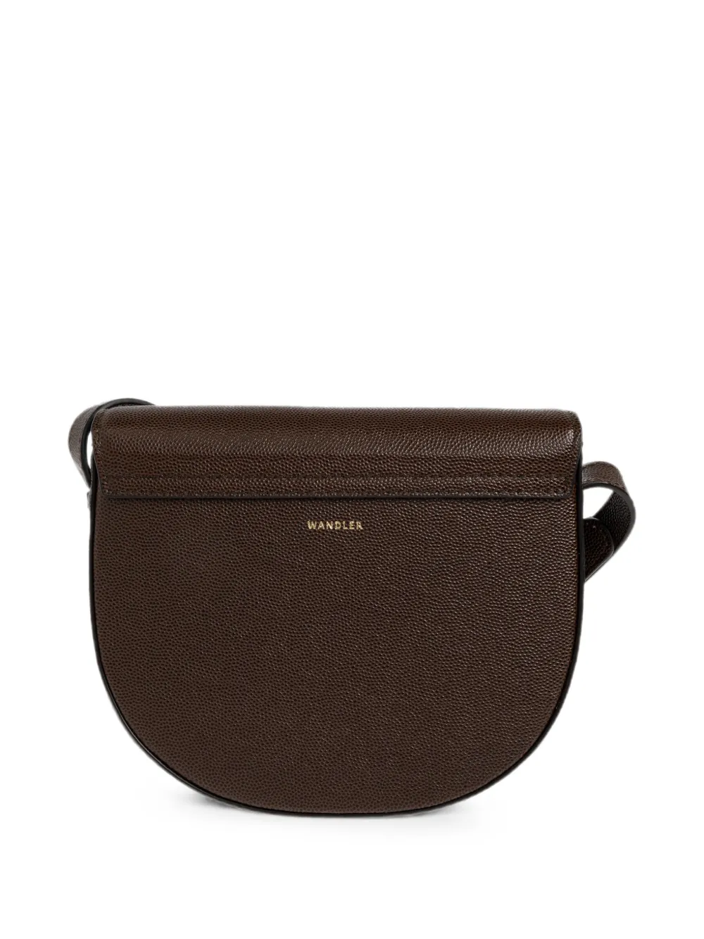 Wandler Kleine Veneto leren crossbodytas Bruin