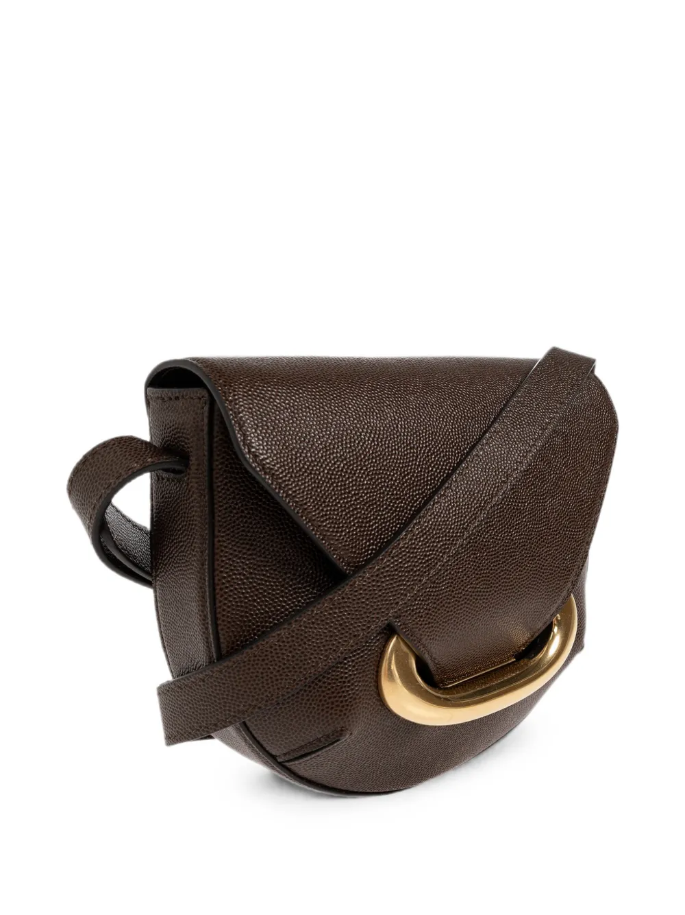 Wandler Kleine Veneto leren crossbodytas Bruin