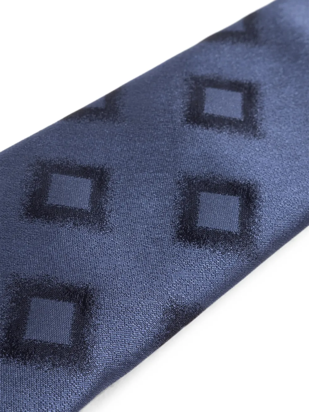 Giorgio Armani Stropdas met geometrische print Blauw