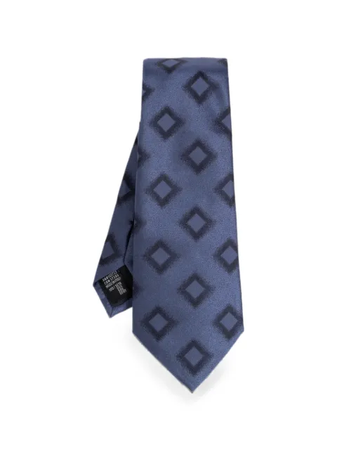 Giorgio Armani geometric-print tie