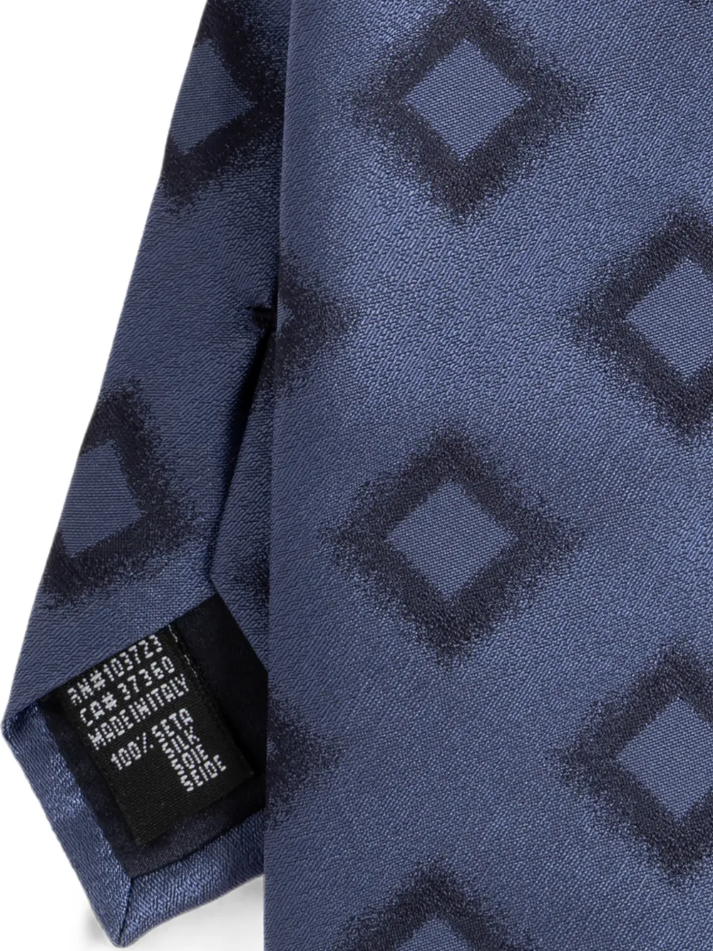 Giorgio Armani Stropdas met geometrische print Blauw
