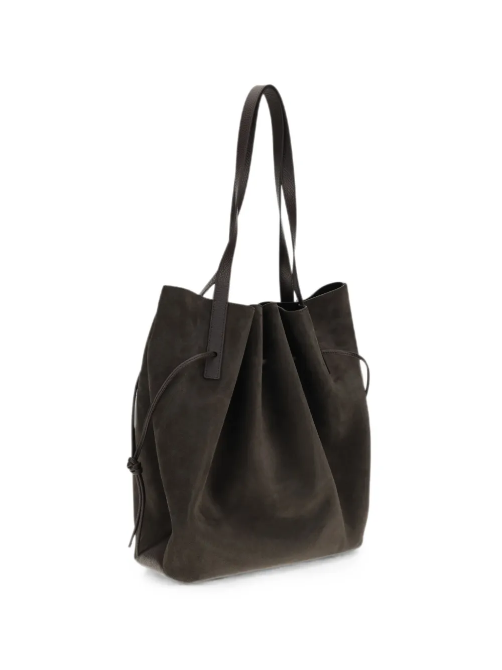 Yuzefi Scallop drawstring tote bag - Marrone