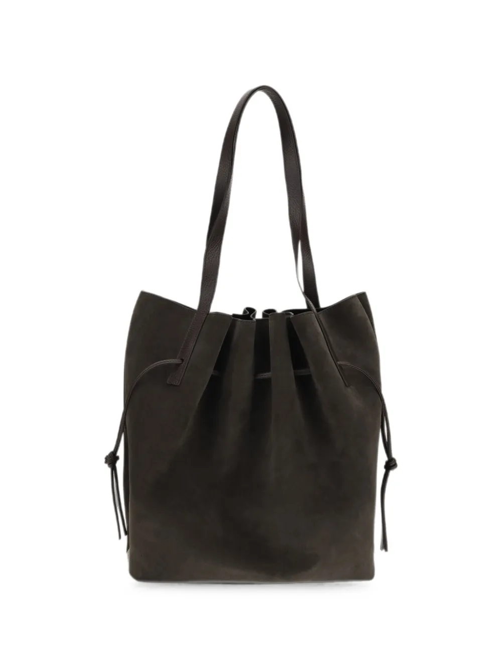 Yuzefi Scallop shopper met trekkoord Bruin
