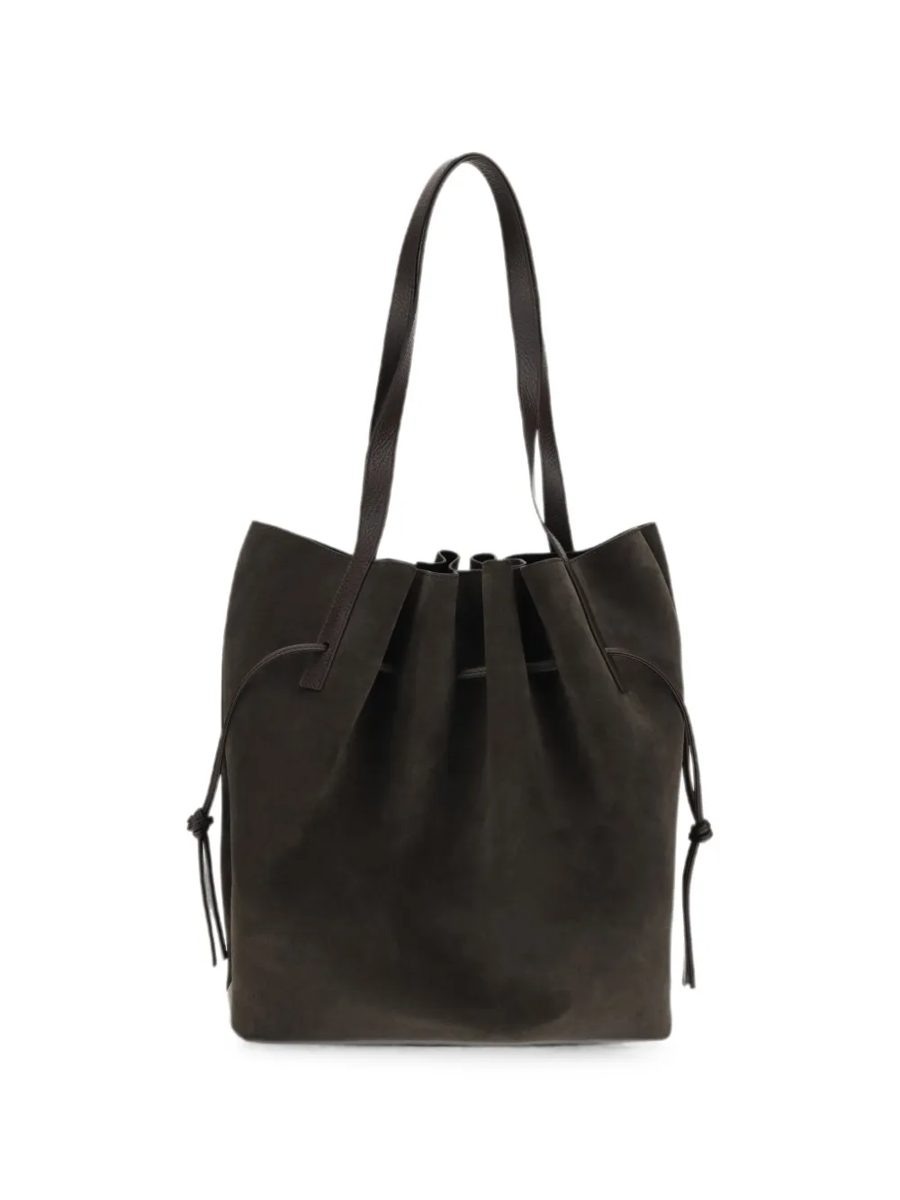 Yuzefi Scallop shopper met trekkoord Bruin