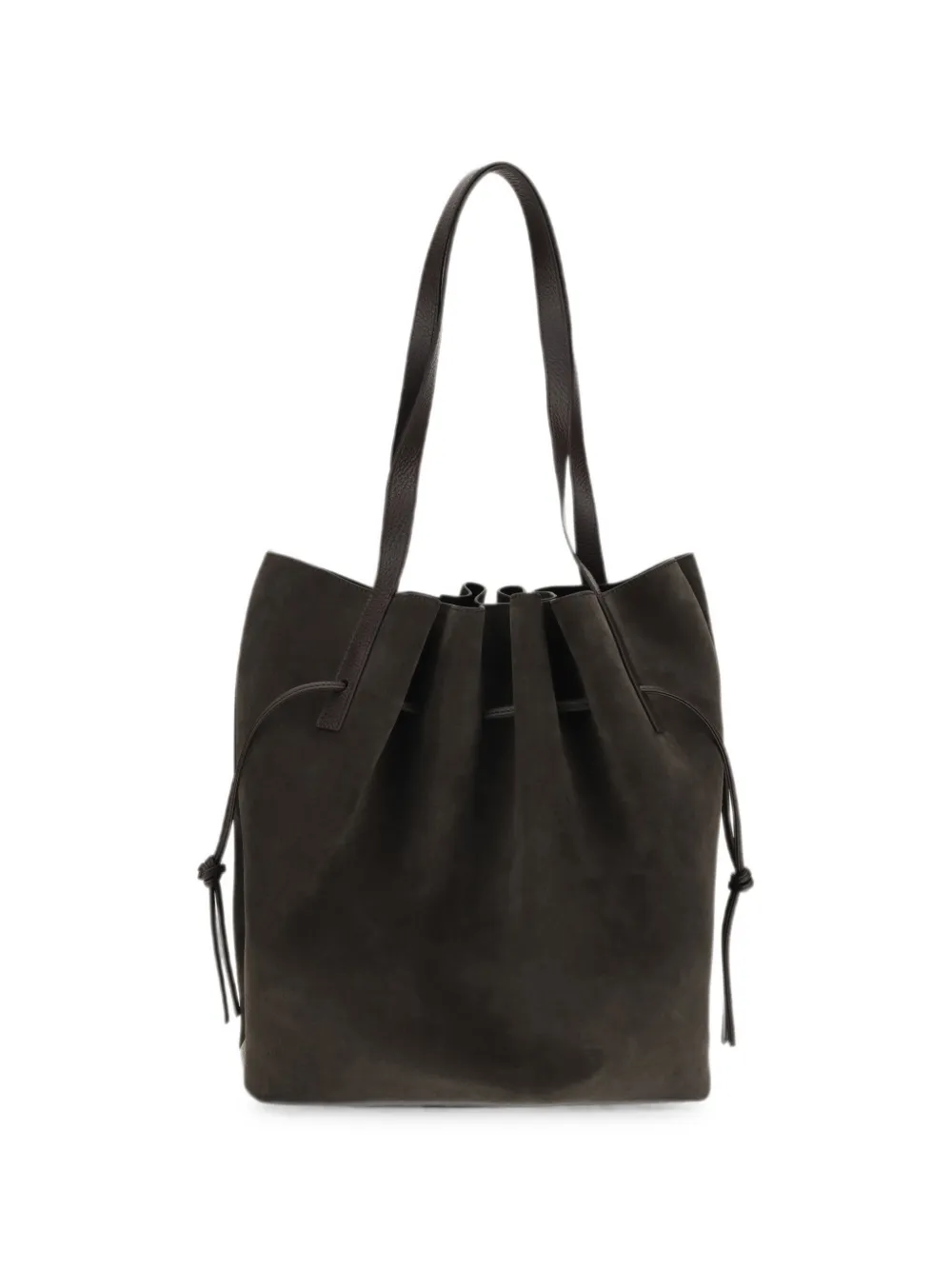 Yuzefi Scallop shopper met trekkoord Bruin
