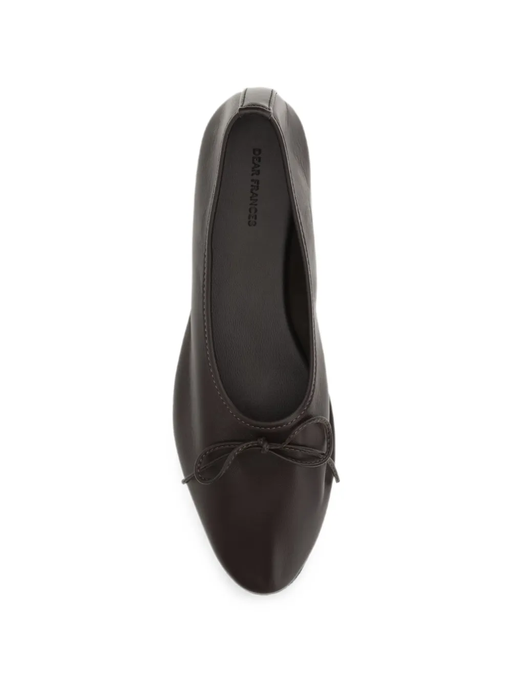 Dear Frances Gala bow-detail leather ballet flats Bruin