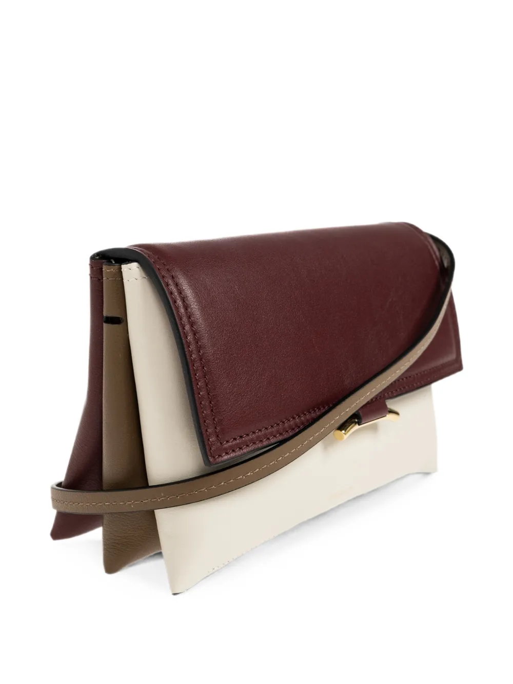 Wandler Ida Trio leren schoudertas Rood