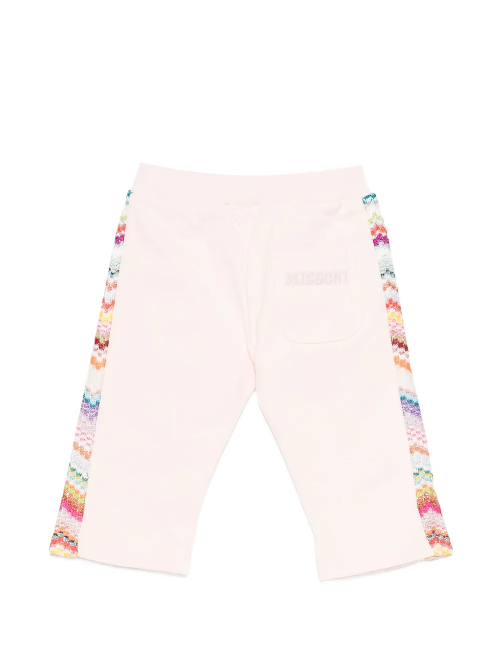 Missoni Kids Broek met geborduurd logo Roze