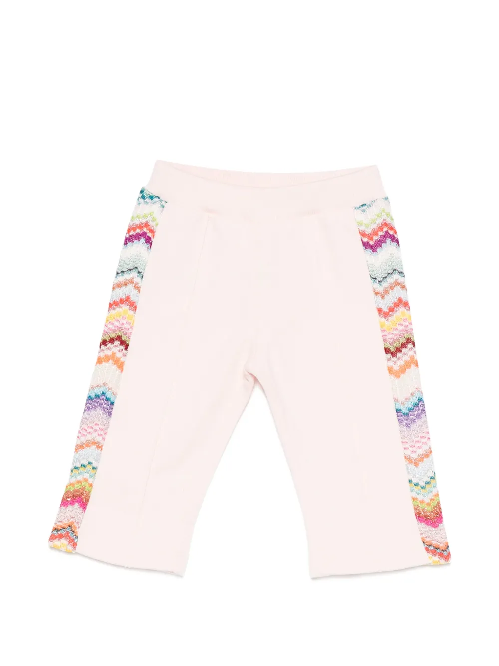 Missoni Kids logo-embroidered trousers - Rosa