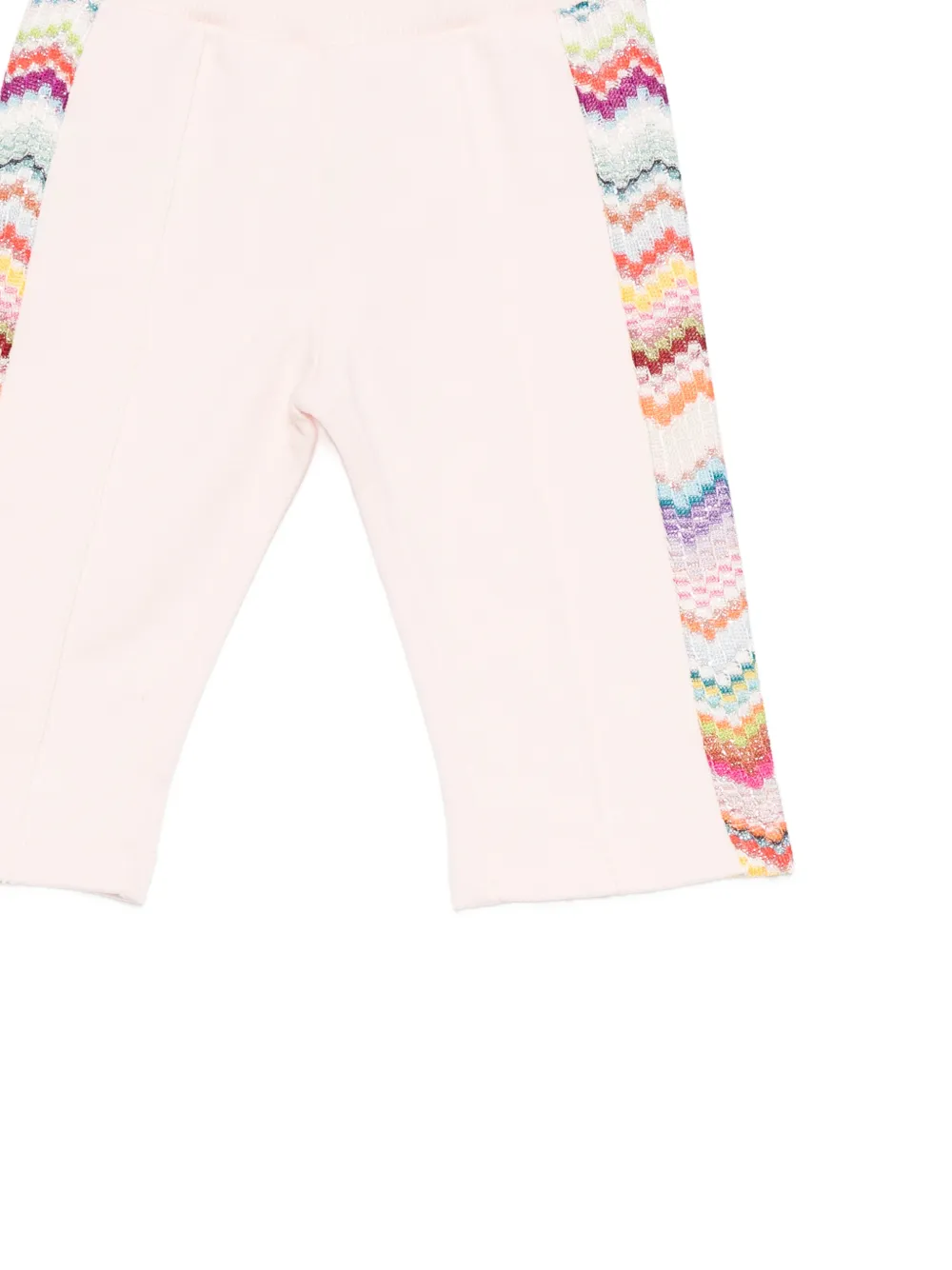 Missoni Kids Broek met geborduurd logo Roze