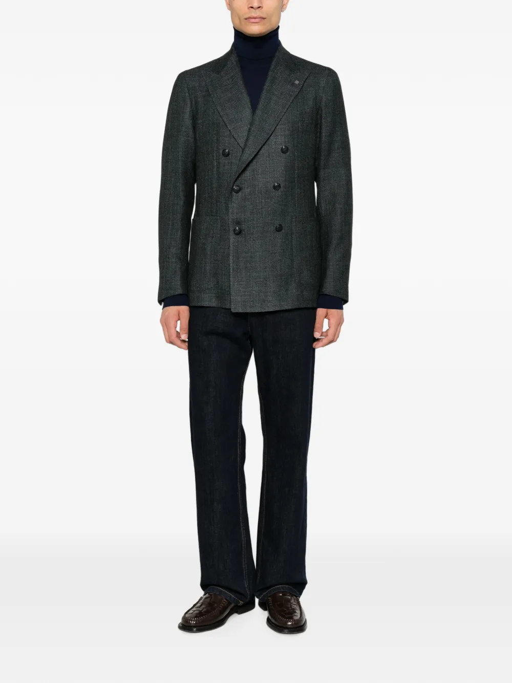 Tagliatore Blazer met dubbele rij knopen Grijs