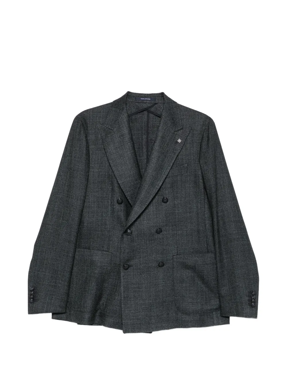 Tagliatore double-breasted peak-lapel blazer - Grigio