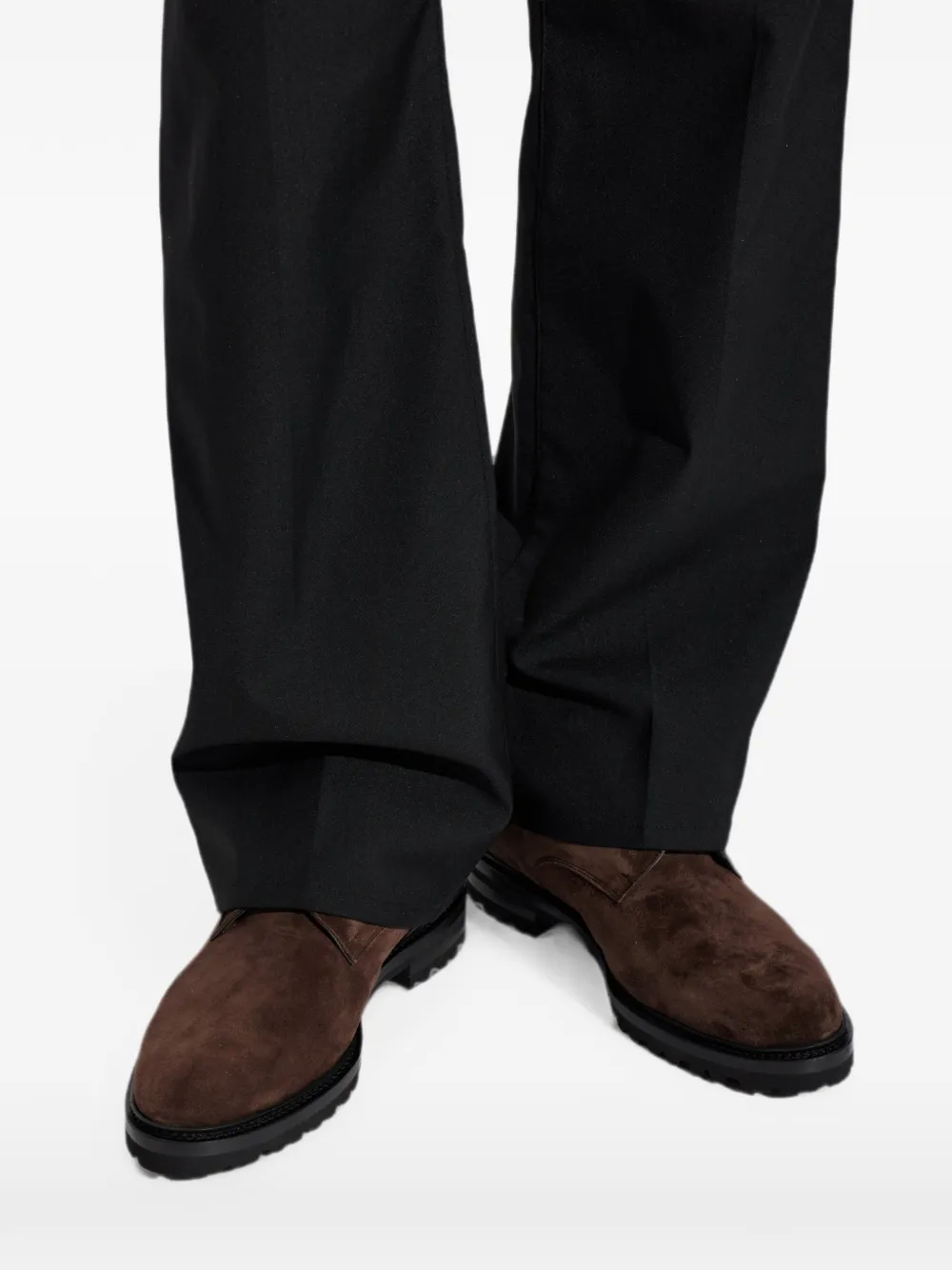 Kiton lace-up suede boots Bruin