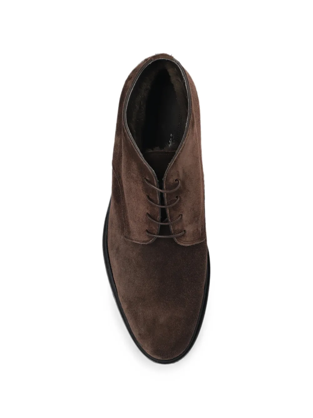 Kiton lace-up suede boots Bruin