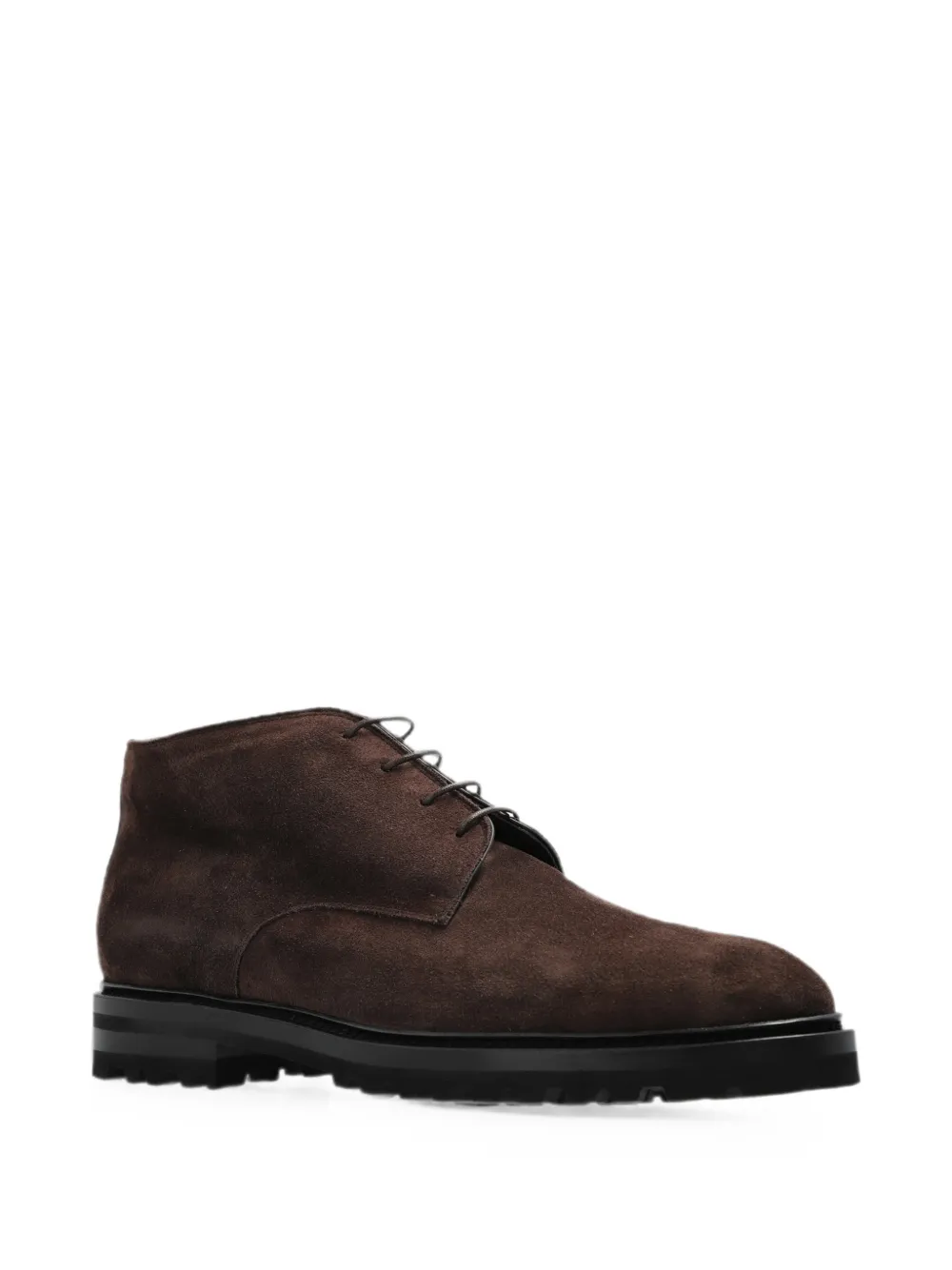 Kiton lace-up suede boots Bruin