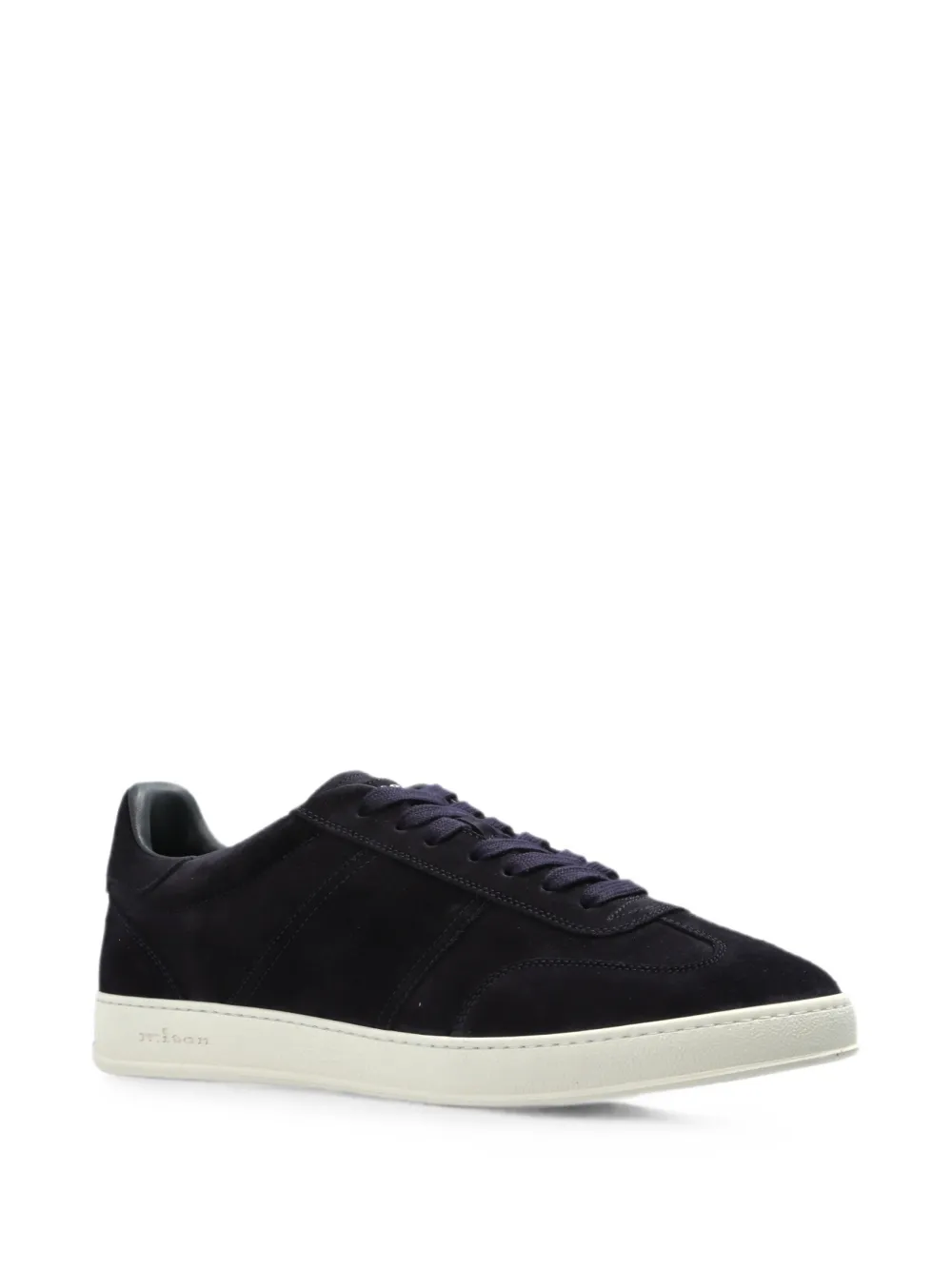Kiton lace-up leather sneakers Blauw
