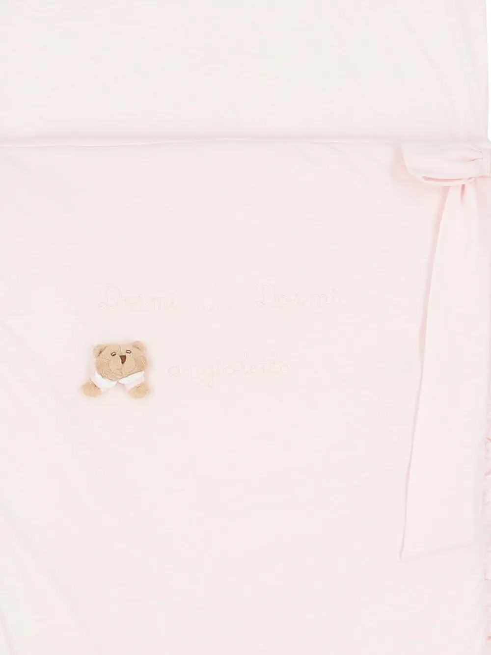 NANAN Teddy Bear katoenen slaapzak met beer-patroon en ruches Roze