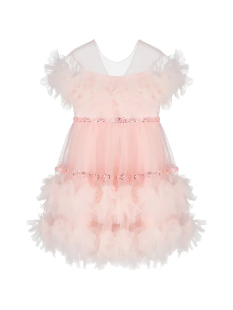 UNONA D'ART vestido bordado con lentejuelas