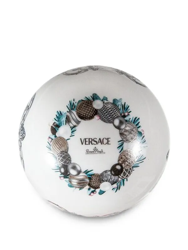 Versace x Rosenthal La Coupe Des Dieux Holiday Ornament | White
