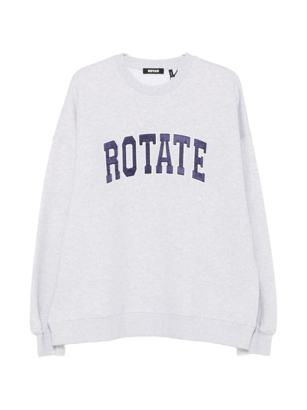 Rotate Birger Christensen Logo-patch Sweatshirt In Gray