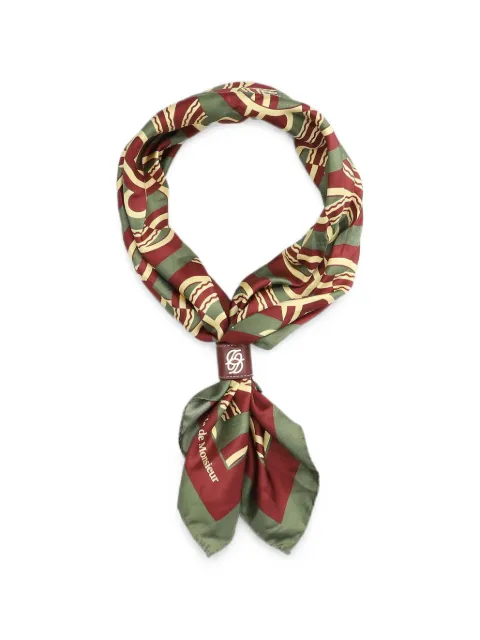 Drôle De Monsieur fular con logo estampado
