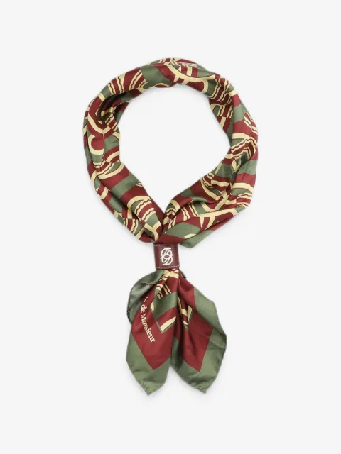 Drôle De Monsieur mascada con logo estampado