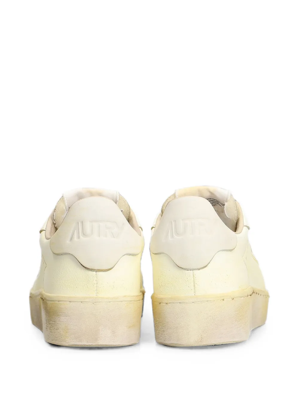 Autry Dallas Vint Low rose-brooch sneakers Beige