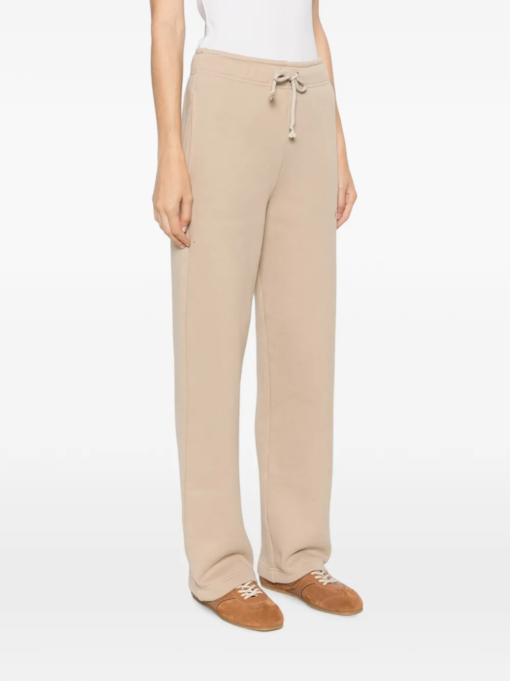 Autry Trainingsbroek met geborduurd logo Beige