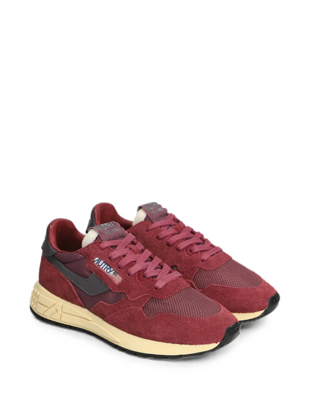 Autry Reelwind Low suede sneakers Rood