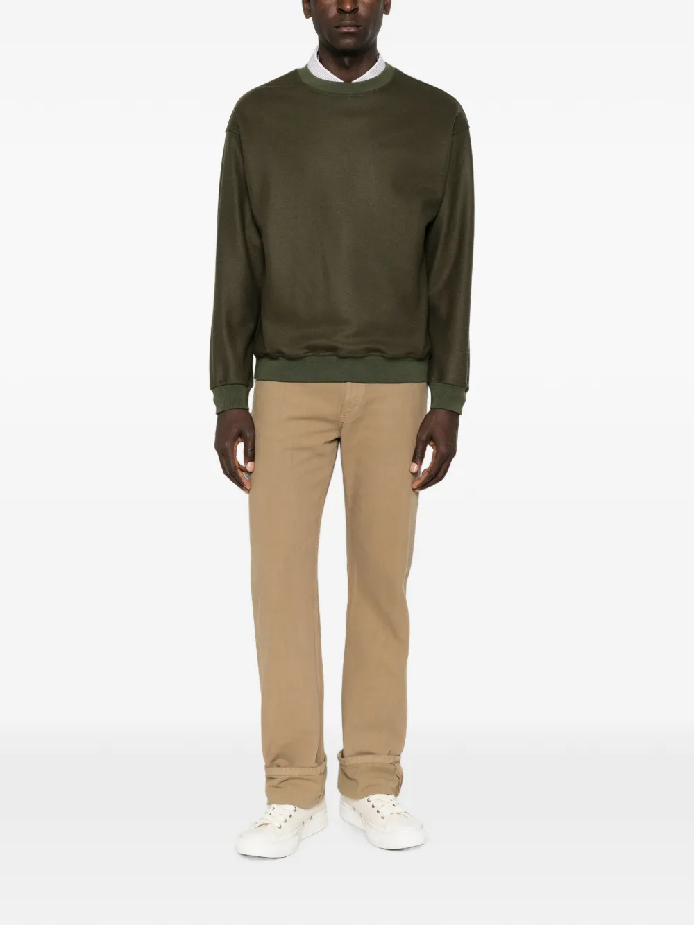 Jil Sander Sweater met ronde hals Groen