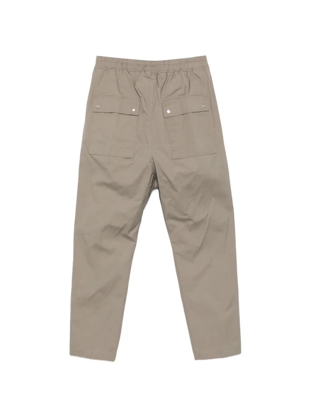 Rick Owens drawstring-waist zipped-front trousers Grijs