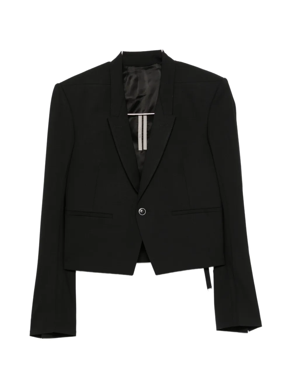 Rick Owens Buckle-strap Cropped Blazer In Multi