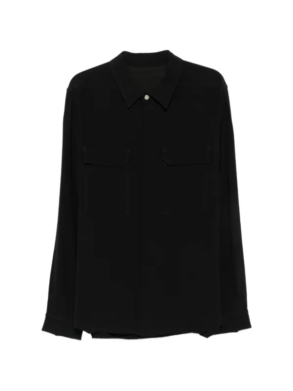 Rick Owens ロングスリーブ シャツ | ブラック | FARFETCH JP