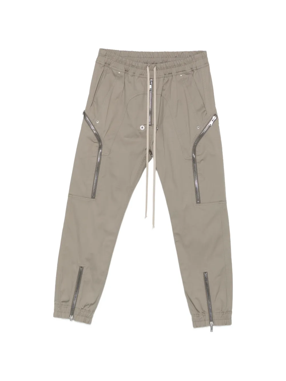 Rick Owens zip-detail drawstring trousers - Grey