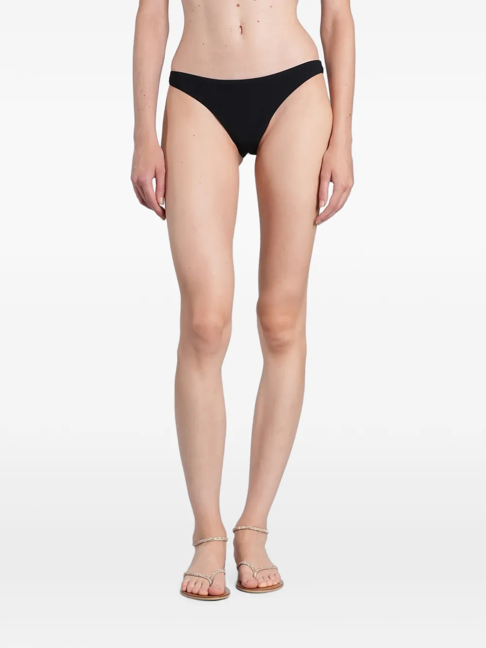 Zimmermann Roselight Bikini Bottoms In Black