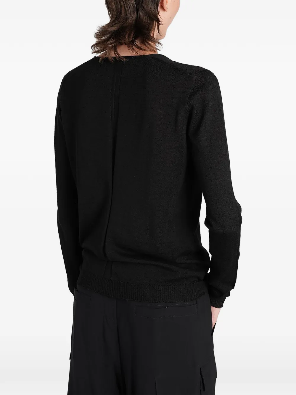 Rick Owens Trui met gelaagd effect en uitgesneden details Zwart
