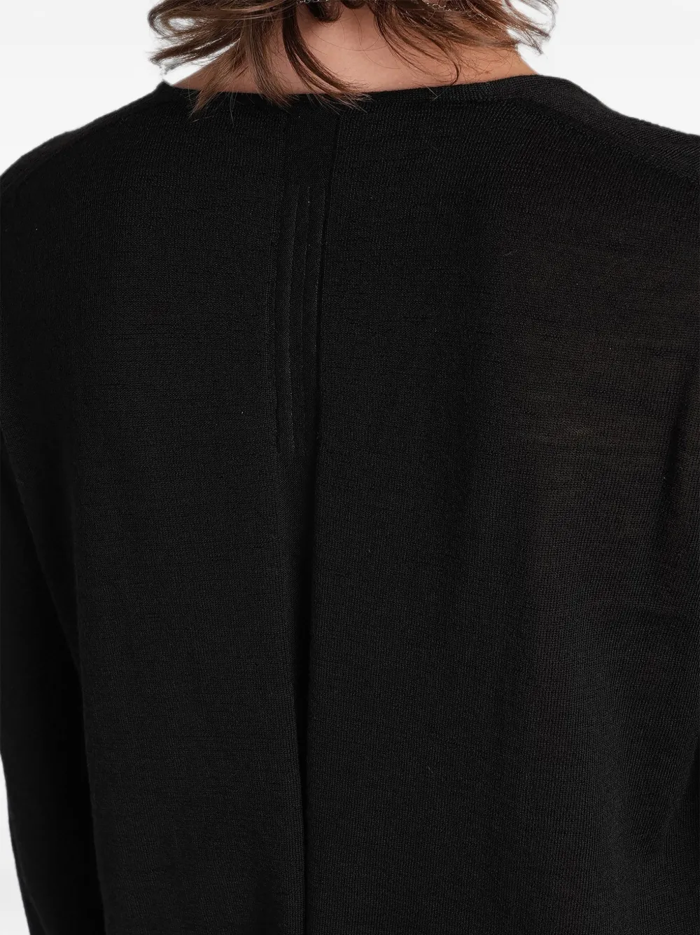 Rick Owens Trui met gelaagd effect en uitgesneden details Zwart