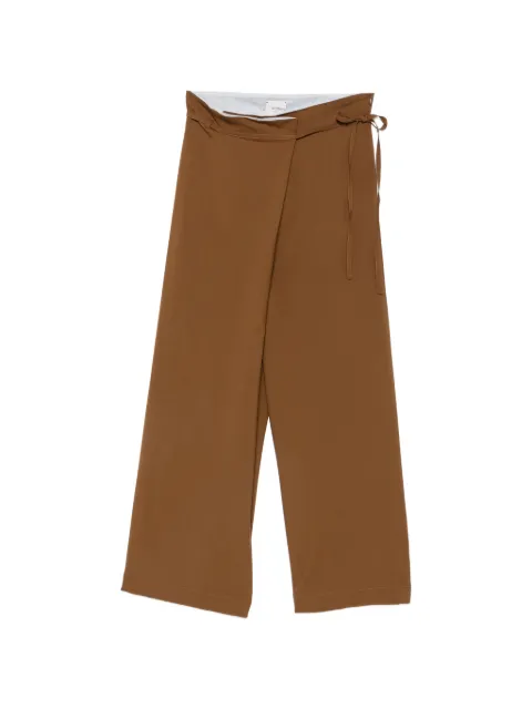 Alysi pantalon court à design drapé
