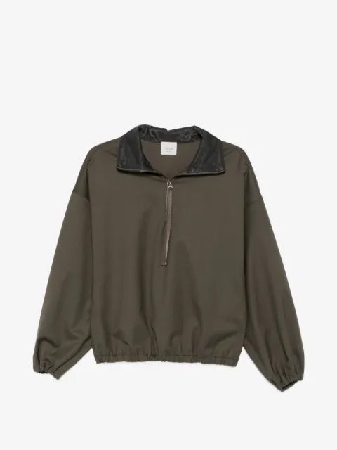 Alysi half-zip elasticated-hem jacket