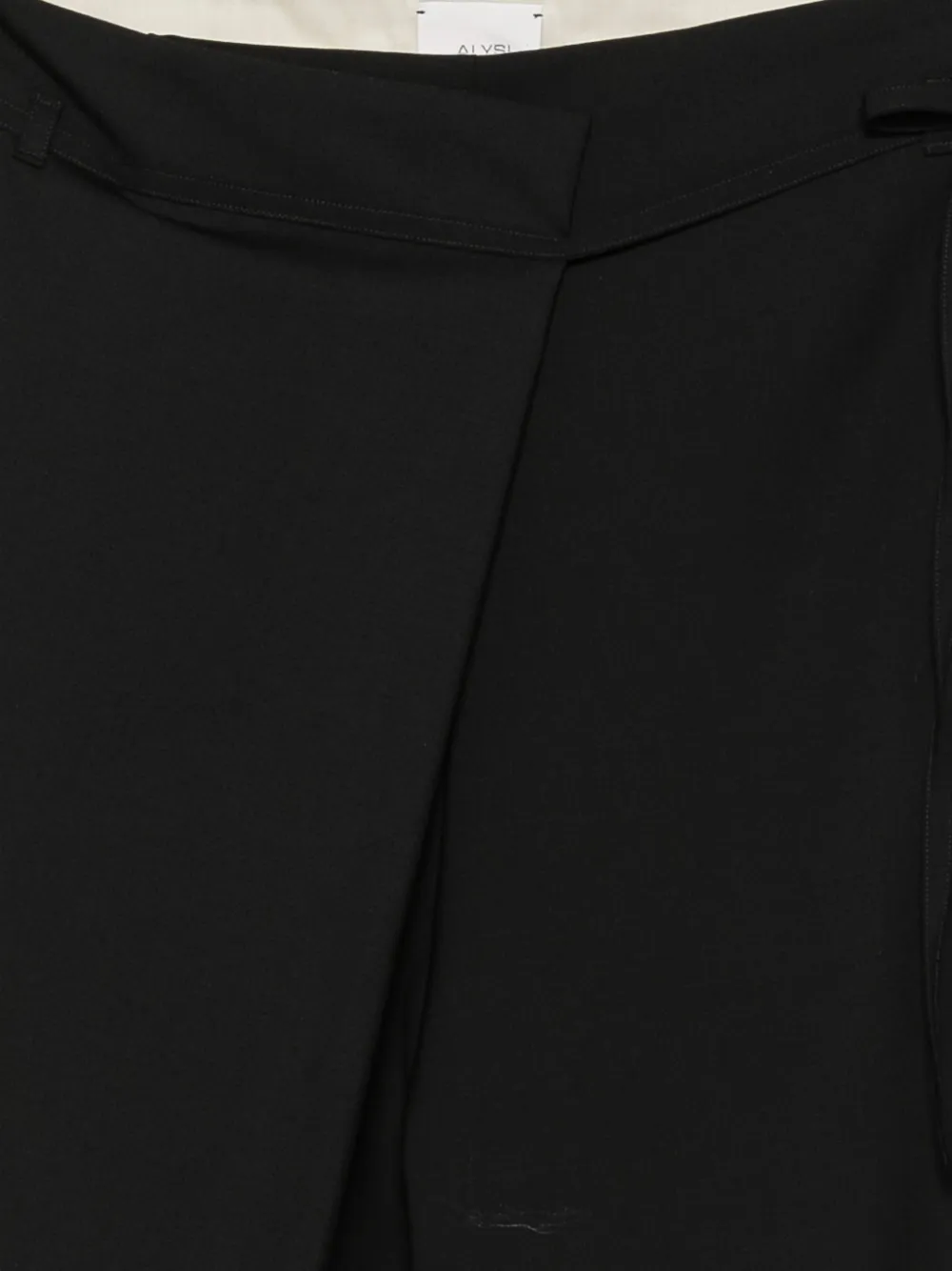 Alysi Broek met wikkel-design Zwart