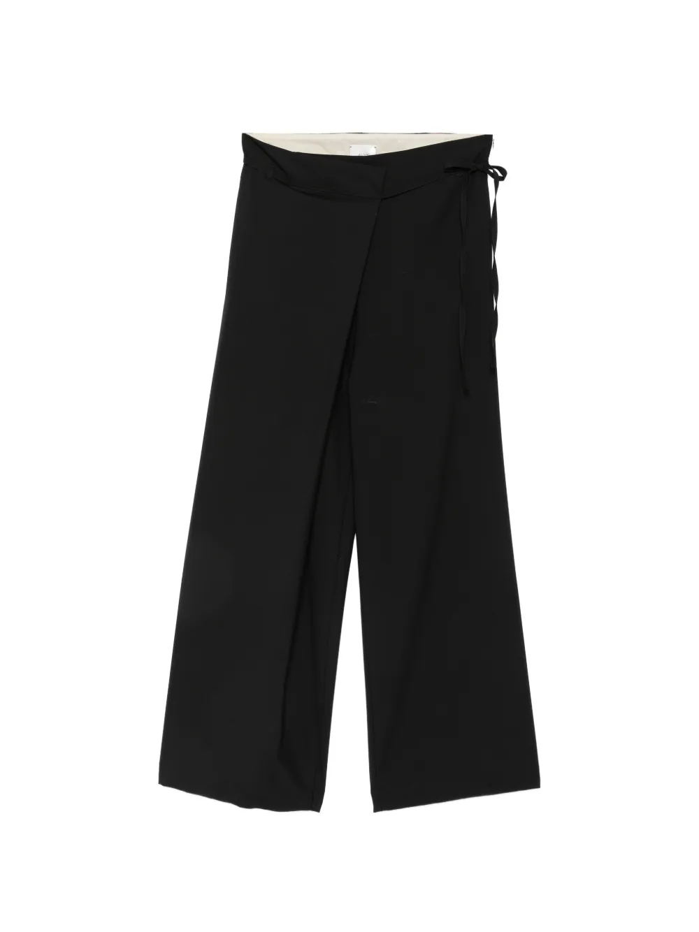 Alysi wrap-style trousers - Nero