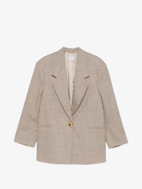 Alysi veste à simple boutonnage et col à revers crantés